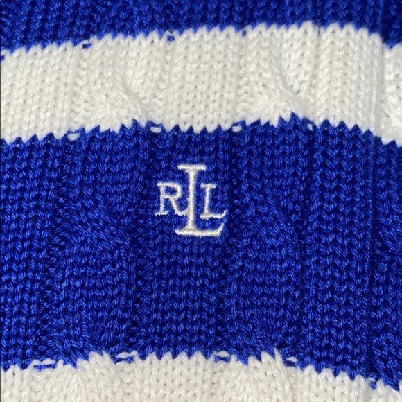 Ralph Lauren Cable Knit Striped Sweater - Picture 3 of 4
